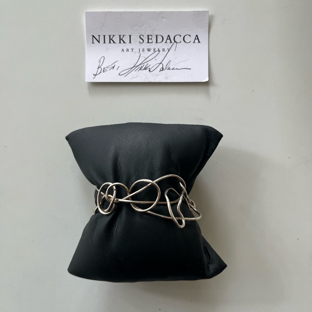 Nikki Sedakka designed sterling silver bracelet